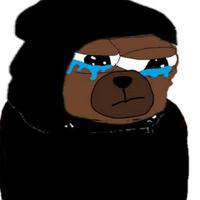 bobo black hoodie crying 