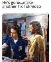 jesus guides tiktok nurse 