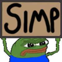 pepe apu angry holding simp sign 
