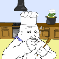 pepe chef cooked by fat wojak chef 
