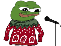 pepe christmas sweater singing 
