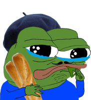 pepe french bread crying 