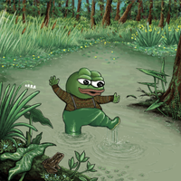 pepe playing in pond 