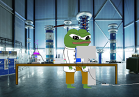 pepe working in electricity lab 